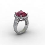 Ruby And Silver Rings